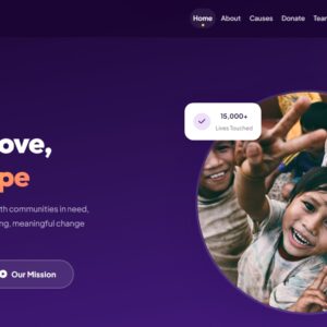 kindheart · charity & donation foundation website